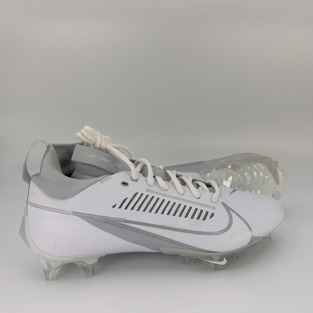 New Nike Vapor Edge Pro 360 2 White Metallic Silver Cleats DA5456-100 Men's 9